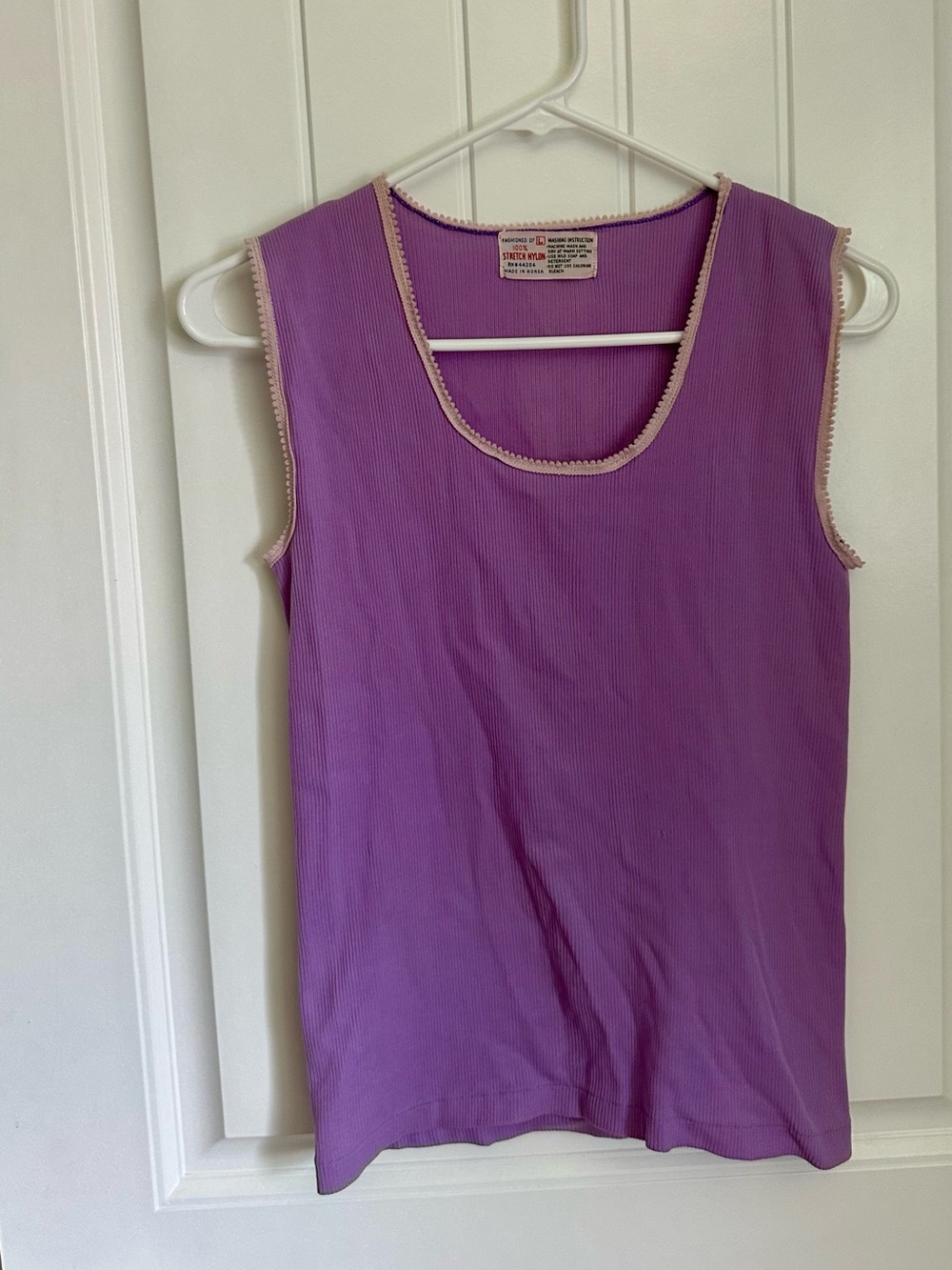 Vintage 90s Purple White Crewneck Classic Preppy Top